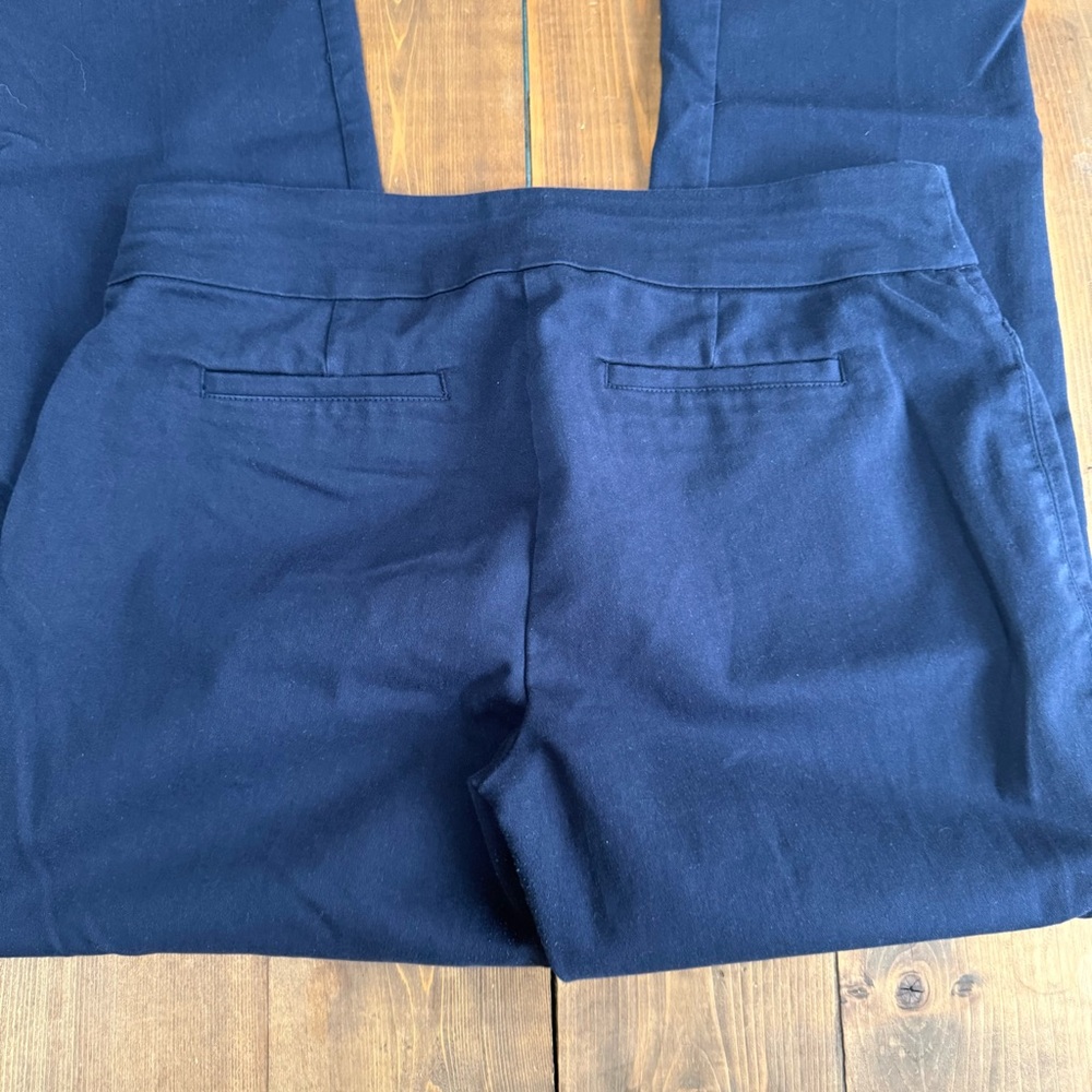 Croft & Barrow The Effortless Stretch Pants Classic Navy Blue Trousers - Picture 5 of 7